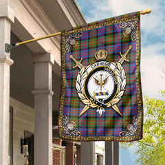 Carnegie Ancient Tartan Crest Garden Flag - Celtic Thistle Style