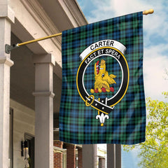 Carter Tartan Crest Garden Flag