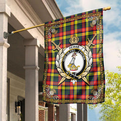 Dewar Tartan Crest Garden Flag - Celtic Thistle Style