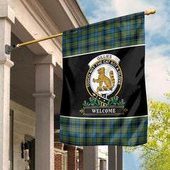 Gillies Ancient Tartan Crest Garden Flag - Welcome Style