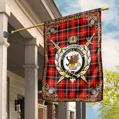 Majoribanks Tartan Crest Garden Flag - Celtic Thistle Style