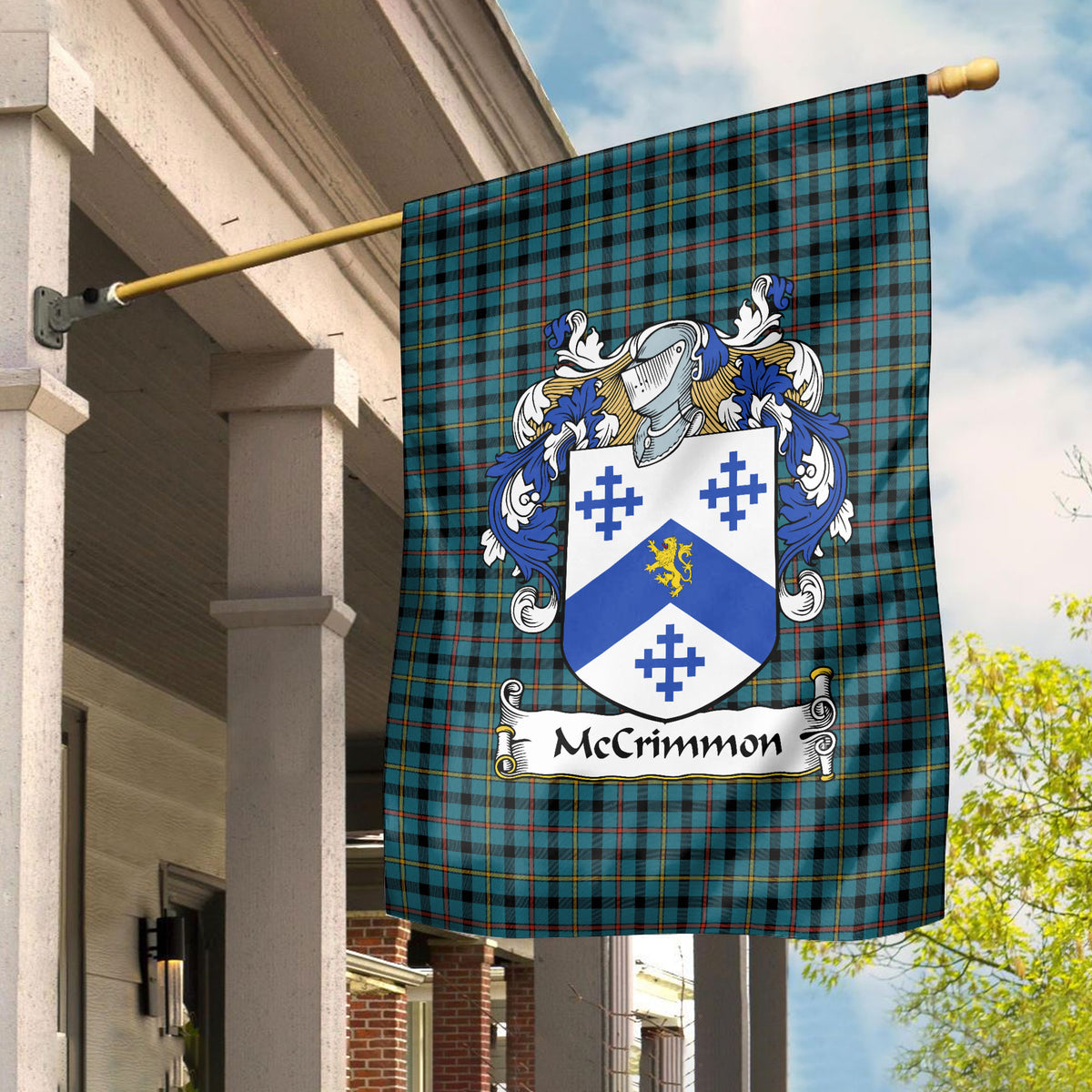 McCrimmon Tartan Crest Garden Flag