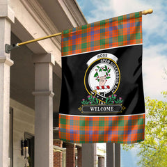 Ross Ancient Tartan Crest Garden Flag - Welcome Style