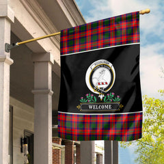 Roxburgh District Tartan Crest Garden Flag - Welcome Style