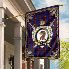 Wedderburn Tartan Crest Garden Flag - Celtic Thistle Style