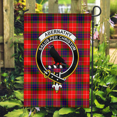 Abernathy Tartan Crest Garden Flag