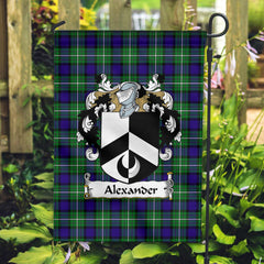 Alexander Tartan Crest Garden Flag