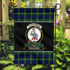 Bannerman Tartan Crest Garden Flag - Welcome Style