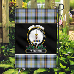 Bell of the Borders Tartan Crest Garden Flag - Welcome Style