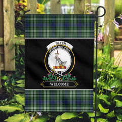 Blyth Tartan Crest Garden Flag - Welcome Style