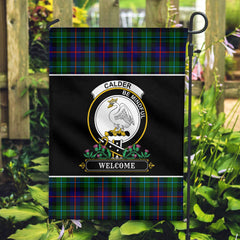 Calder (Calder-Campbell) Tartan Crest Garden Flag - Welcome Style