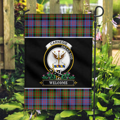 Carnegie Ancient Tartan Crest Garden Flag - Welcome Style