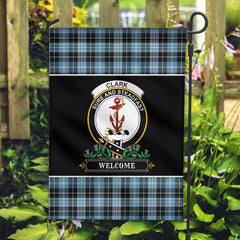 Clark Ancient Tartan Crest Garden Flag - Welcome Style