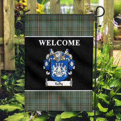 Kelly Dress Tartan Crest Black Garden Flag