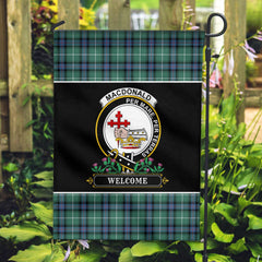 MacDonald of the Isles Hunting Ancient Tartan Crest Garden Flag - Welcome Style