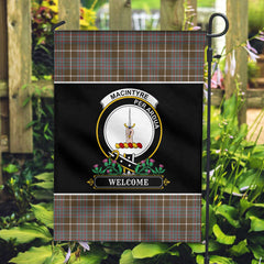 MacIntyre Hunting Weathered Tartan Crest Garden Flag - Welcome Style
