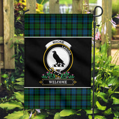 MacKie Tartan Crest Garden Flag - Welcome Style