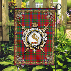 MacKintosh Modern Tartan Crest Garden Flag - Celtic Thistle Style