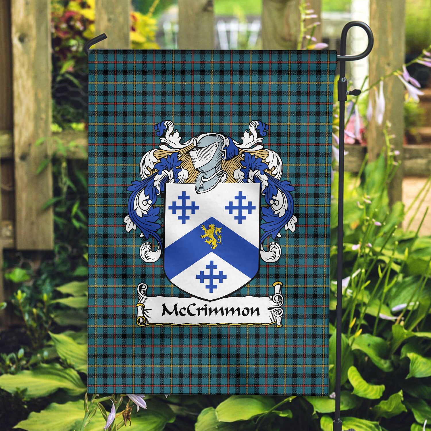 McCrimmon Tartan Crest Garden Flag