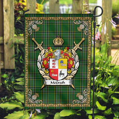 McGrath Tartan Crest Garden Flag - Celtic Thistle Style