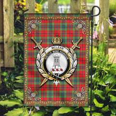 McLean of Duart Modern Tartan Crest Garden Flag - Celtic Thistle Style