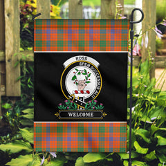 Ross Ancient Tartan Crest Garden Flag - Welcome Style