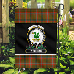 Seton Hunting Modern Tartan Crest Garden Flag - Welcome Style