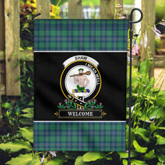 Shaw (of Sauchie) Tartan Crest Garden Flag - Welcome Style