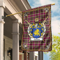 Gardner Tartan Crest Garden Flag - Celtic Thistle Style