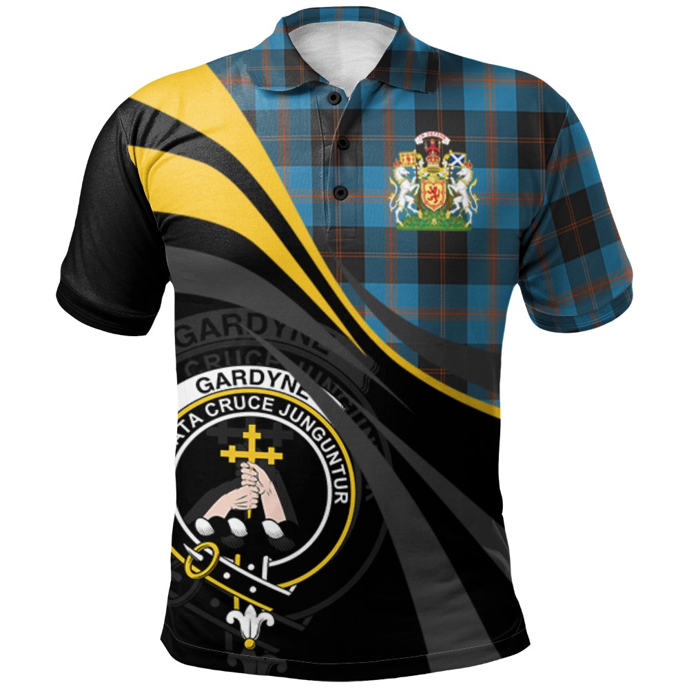 Gardyne (Garden) Tartan Polo Shirt - Royal Coat Of Arms Style