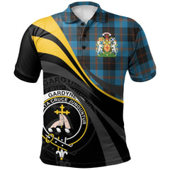 Gardyne (Garden) Tartan Polo Shirt - Royal Coat Of Arms Style