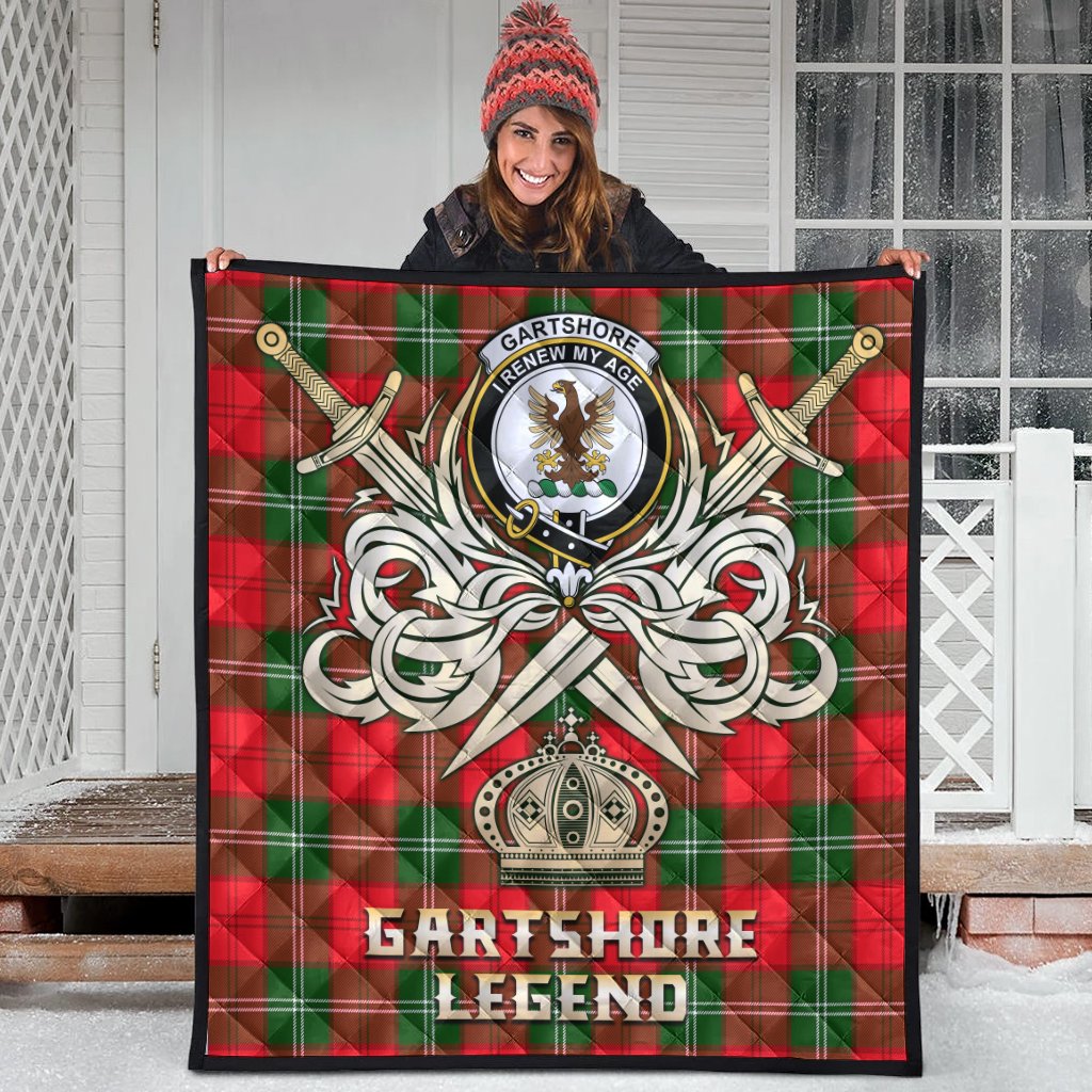 Gartshore Tartan Crest Legend Gold Royal Premium Quilt