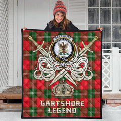 Gartshore Tartan Crest Legend Gold Royal Premium Quilt
