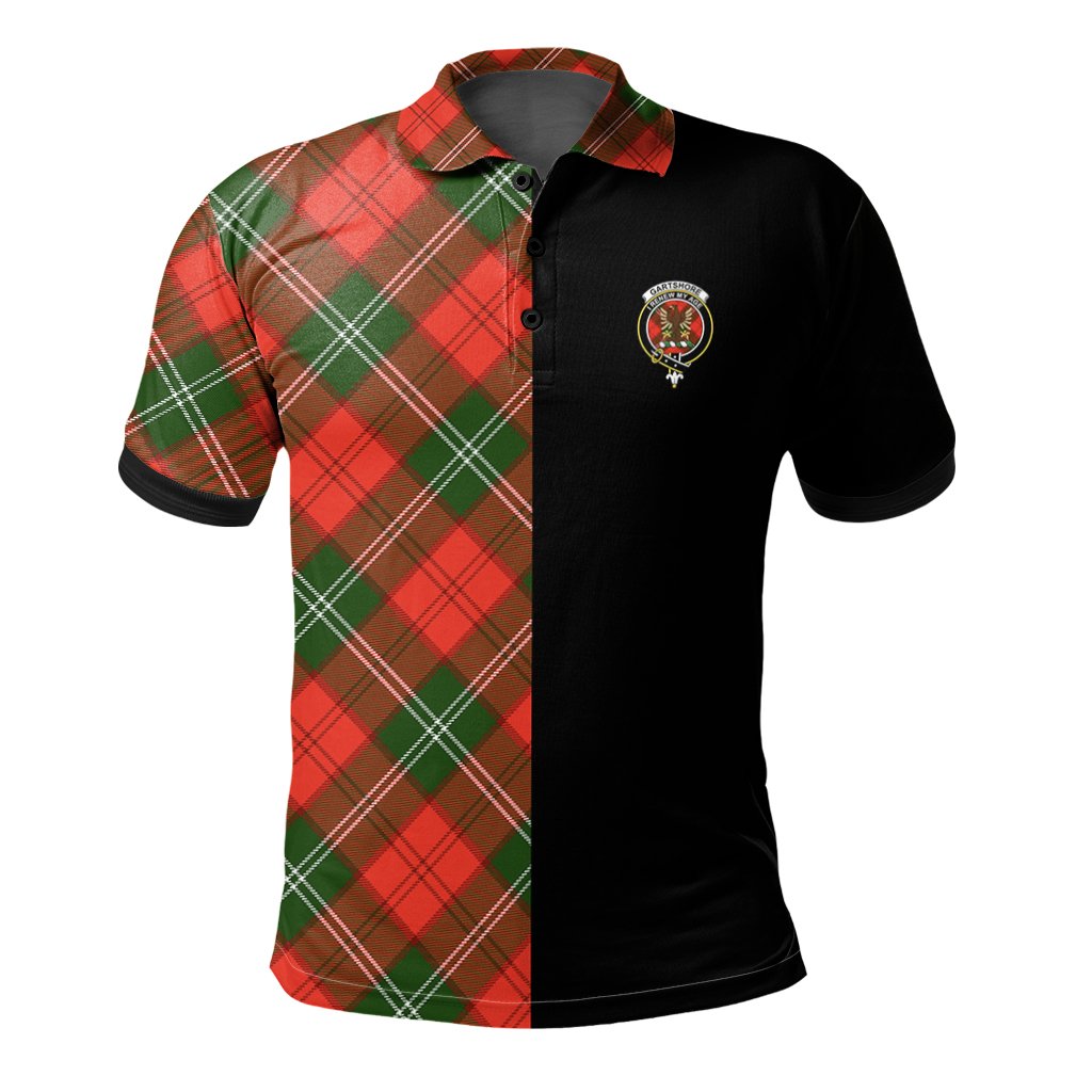 Gartshore Tartan Polo Shirt Half of Me - Cross Style