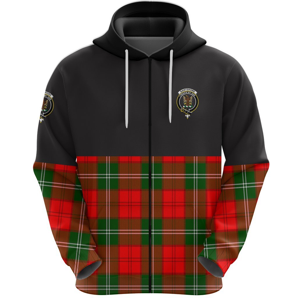 Gartshore Clan Half Of Tartan Zipper Hoodie