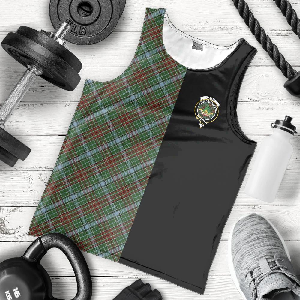 Gayre Tartan Crest Men's Tank Top - Cross Style