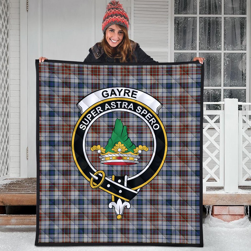 Gayre Arisaidh Tartan Crest Quilt