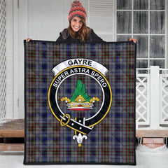 Gayre Hunting Tartan Crest Quilt