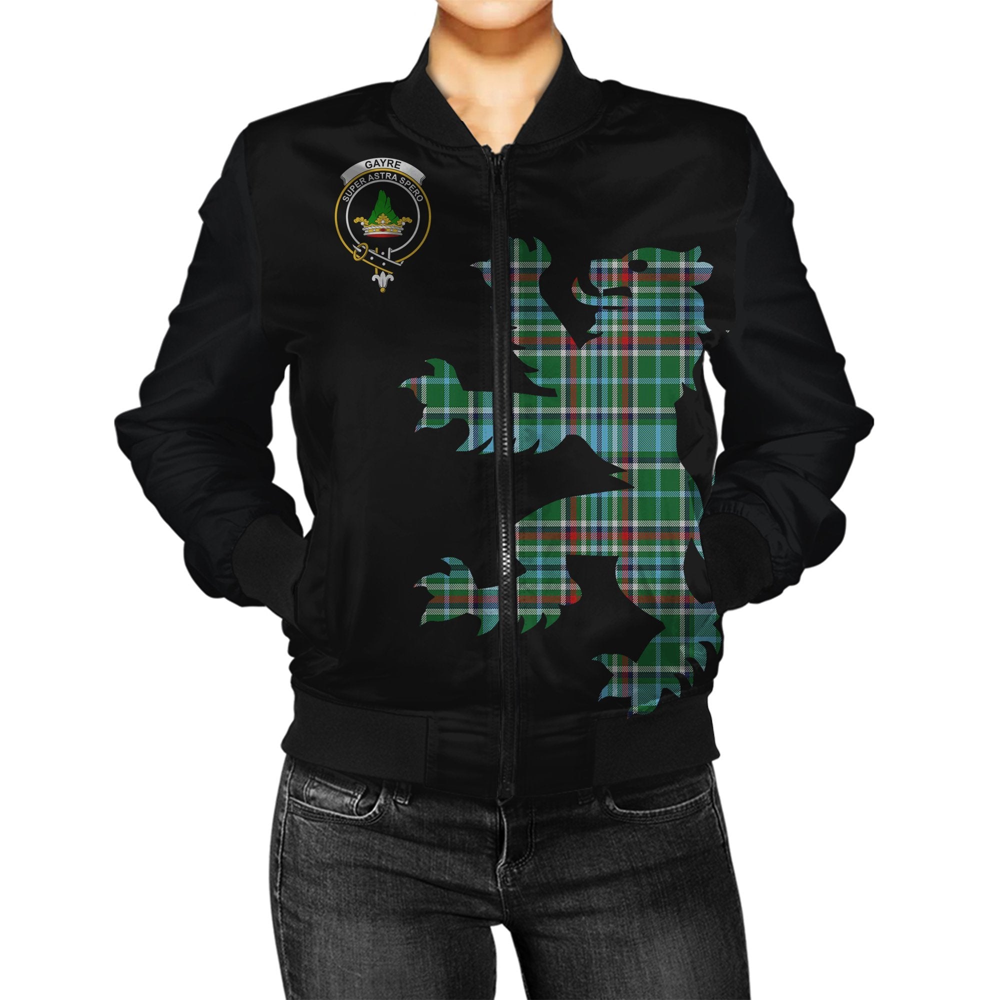 Gayre Tartan Bomber Jacket Lion & Thistle