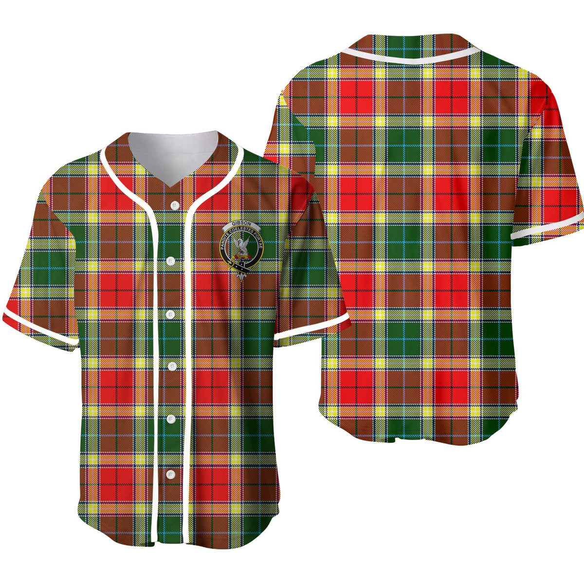 Gibson Tartan Unisex Baseball Jersey