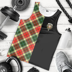 Gibson Tartan Crest Men's Tank Top - Cross Style