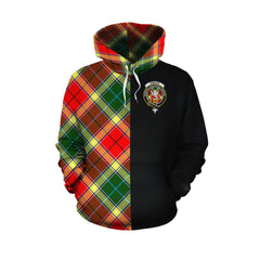 Gibson Tartan Hoodie Half of Me - Cross Style