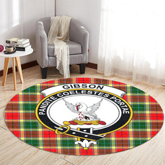 Gibson Tartan Crest Round Rug