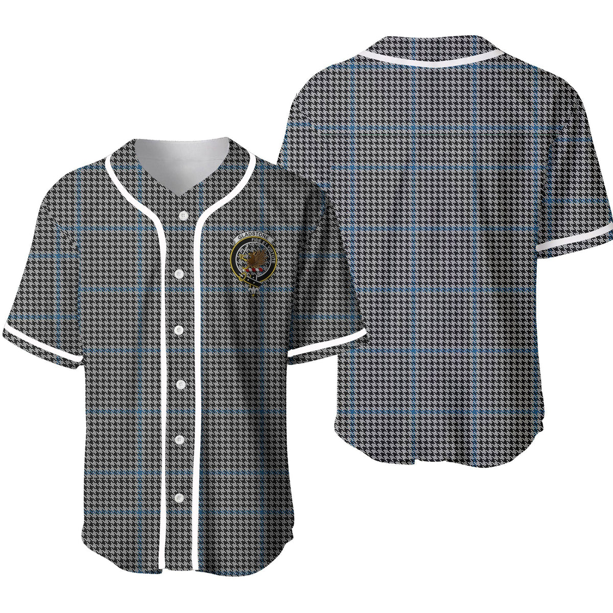 Gladstone Tartan Unisex Baseball Jersey