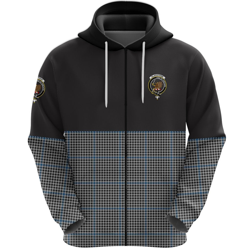 Gladstone Clan Half Of Tartan Zipper Hoodie