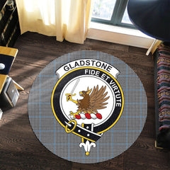 Gladstone Tartan Crest Round Rug