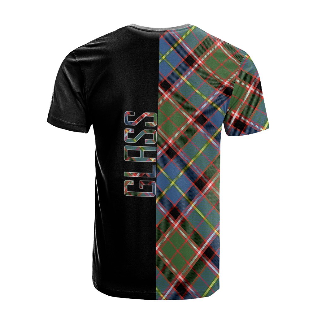 Glass Tartan T-Shirt Half of Me - Cross Style