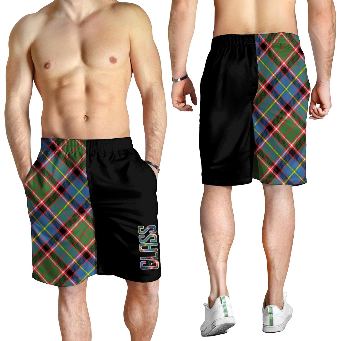 Glass Tartan Crest Men's Short - Cross Style