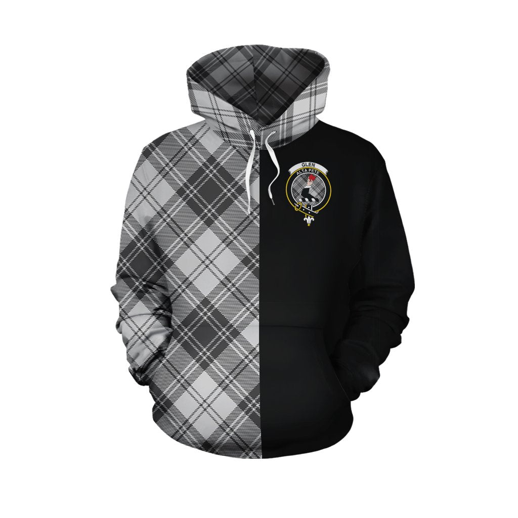 Glen Tartan Hoodie Half of Me - Cross Style