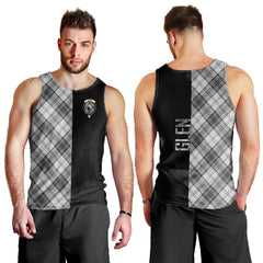 Glen Tartan Crest Men's Tank Top - Cross Style